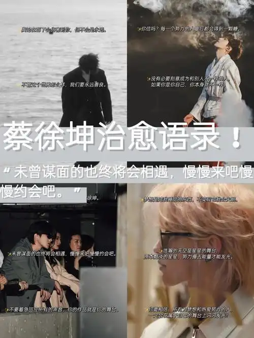 蔡徐坤治愈语录