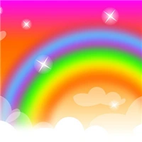 雨后彩虹头像好看的彩虹可爱卡通头像图片