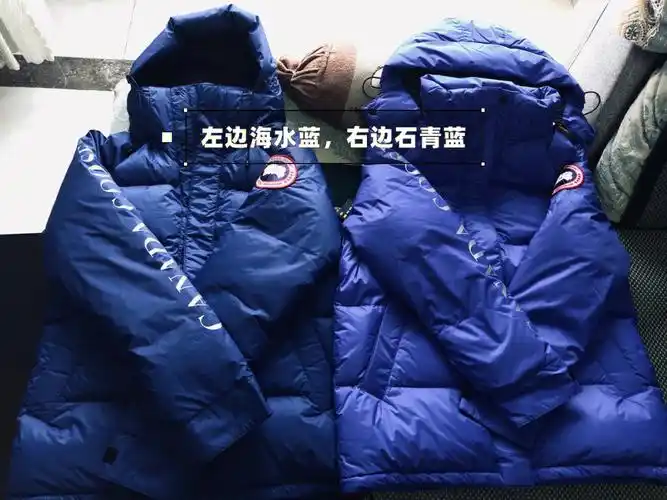 加拿大鹅2078这款有好多颜色,其中官网上蓝色就有两种,大家都知道蓝色