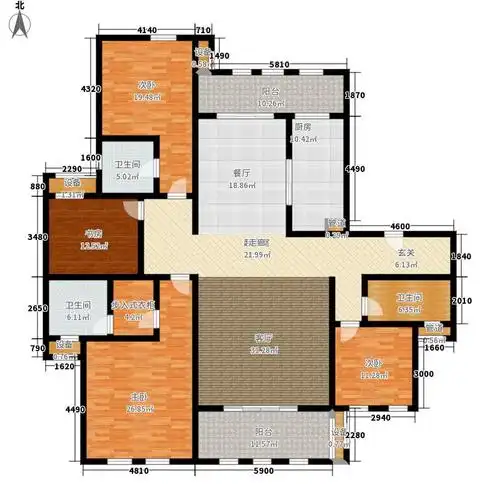 00㎡面积23600m户型