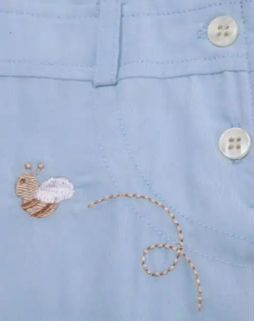 男童粉蓝色小绅士背带裤