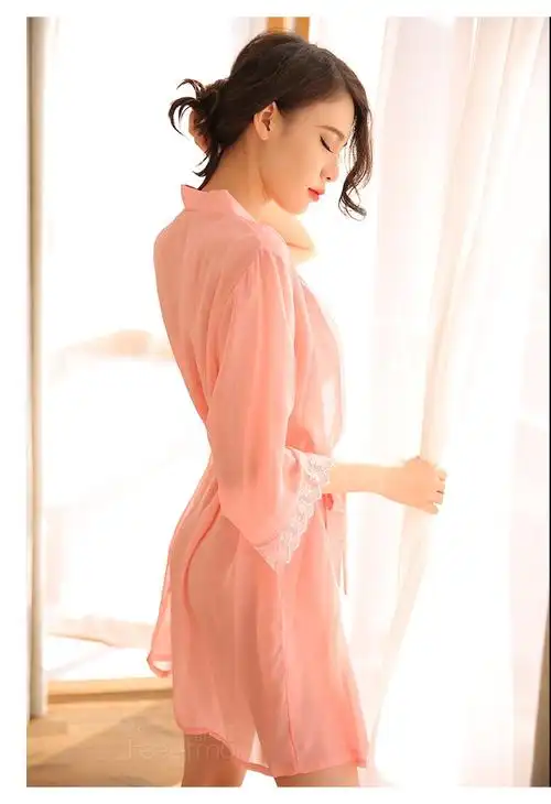 性感情趣内衣骚套装开档透明睡衣免脱诱惑三点式透视装血滴子 费琳