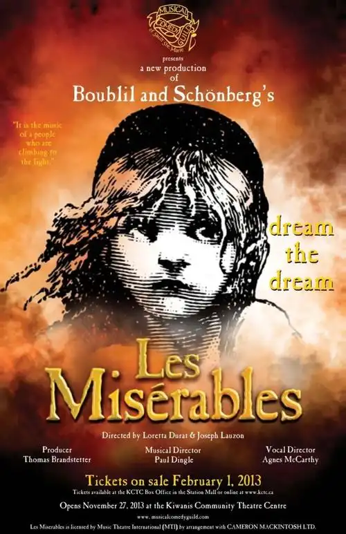 雨果同名小说改编的音乐剧悲惨世界