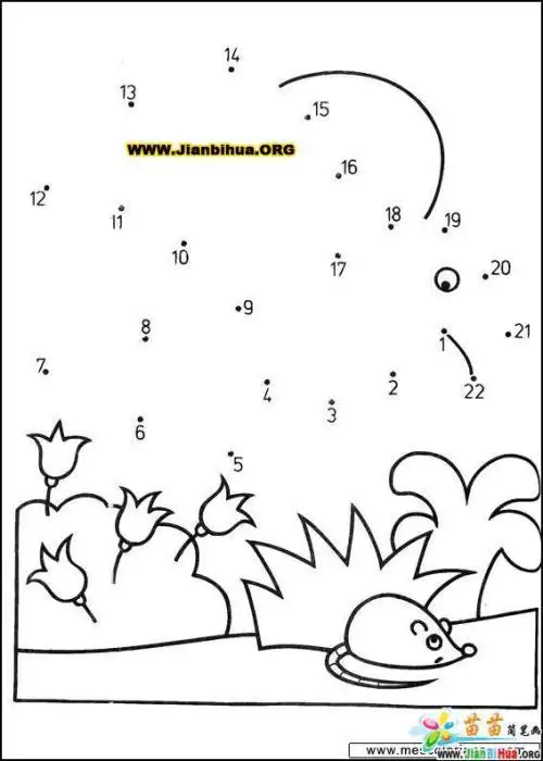 点连线简笔画十以内