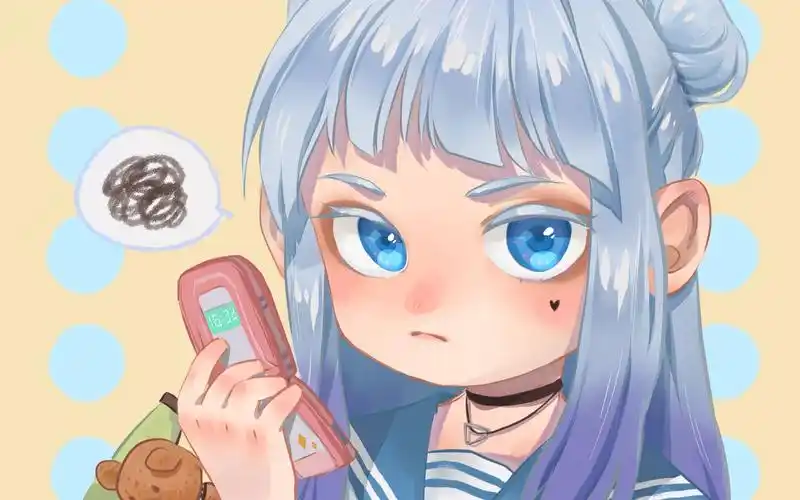 【板绘】水手服q版妹子的sai绘画过程orz