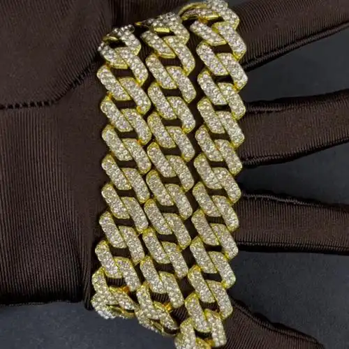 小众设计感古巴链欧美爆款菱形粗网红同款多规格重工古巴链批发