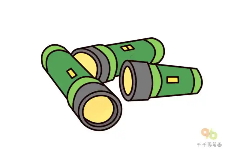 常见的手电筒简笔画