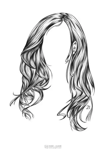 《写生头发》by qwk-000021 尘月