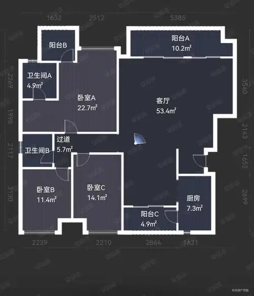 端户200平大花园,南北通透洋房,小区中庭