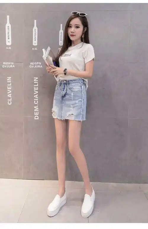 四川遂宁几元衣服几元女牛仔短裙服装批发欧美女士牛仔短裤