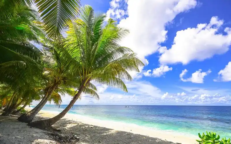 清凉唯美海滩夏日风光桌面壁纸,风景壁纸,唯美,海滩,清爽,高清,清新