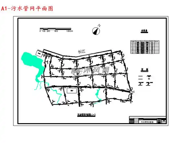 a1-污水管网平面图