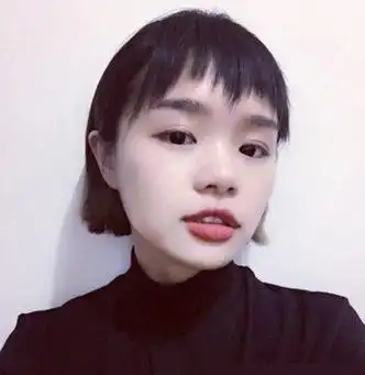 狗啃式刘海圆脸女生适合的发型,各式刘海发型修脸型圆脸mm不用愁图4