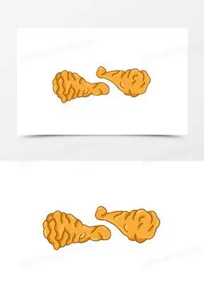 手绘卡通韩国炸鸡元素