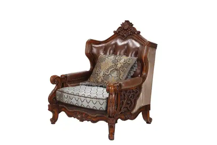 哥伦威尔欧式实木单人沙发3d模型