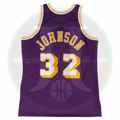 mn 魔术师 约翰逊 johnson 湖人队 8485赛季复古 au 球员版 球衣