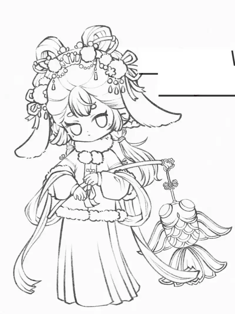 q版古风新年人物  迎新年,q版古风人物闪亮登场!