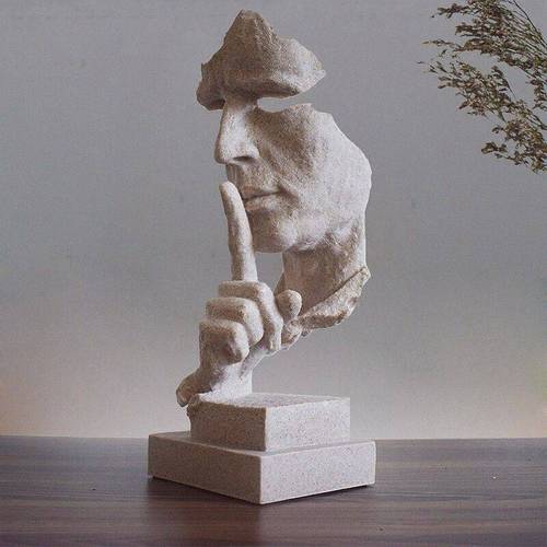 北欧人物雕塑摆件大卫石膏像石膏艺术头像酒柜家居客厅小装饰品