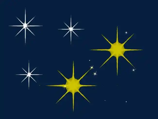 黄白星星