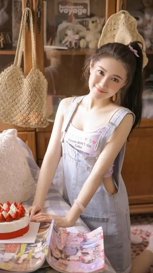 白皙清甜美女私房迷人写真图片手机壁纸