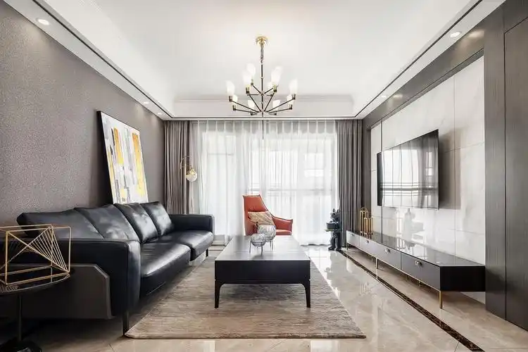 120平简装现代风装修 整体效果简洁明快_房产资讯_房天下