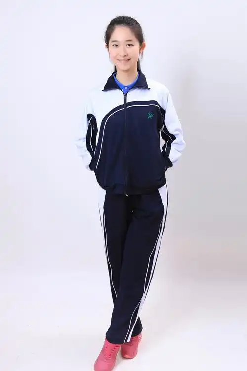 深圳市校服莎臣豹中学生校服女中冬运动外套155cm