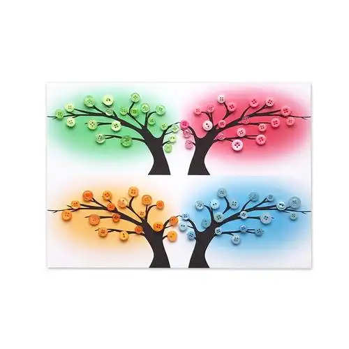 三八妇女节手工制作a3/a4节日纽扣粘贴画幼儿园小k学生扣子