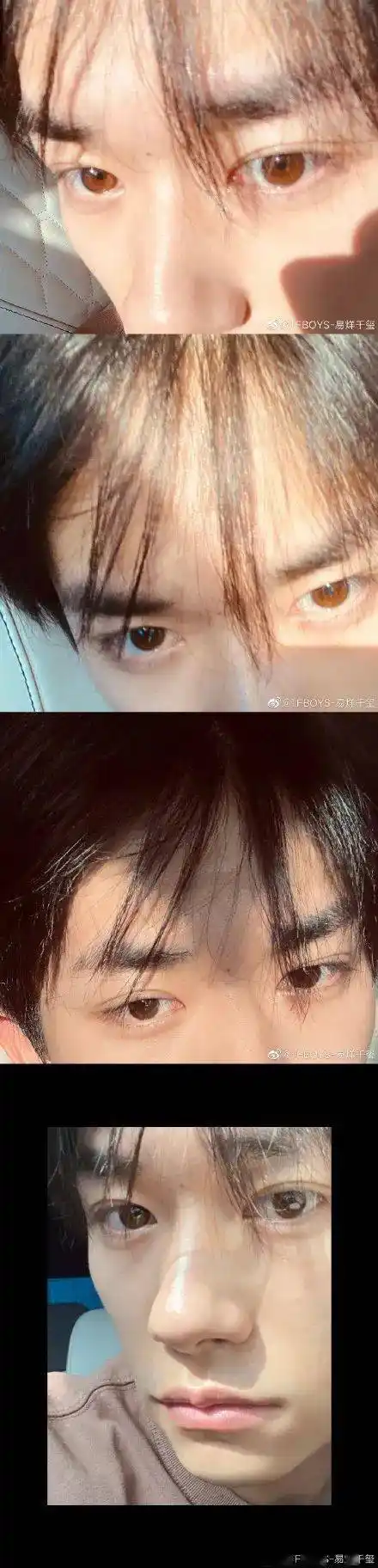 易烊千玺20132021微博自拍超全合集这些年易烊千玺的自拍信息量太大