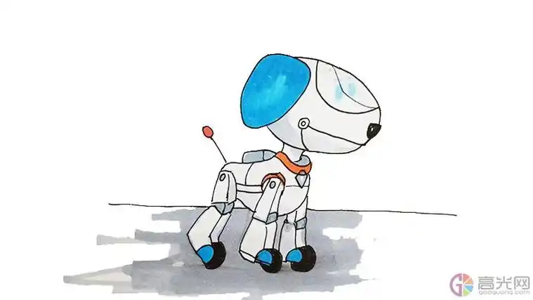 汪汪队机器狗简笔画