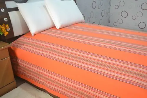 潮音牌厂家批发正宗纯棉加厚手织老粗布床单被套被罩展销会地摊