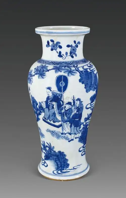 青花人物故事图观音瓶】拍卖品_图片_价格_鉴赏_明代青花瓷器_雅昌