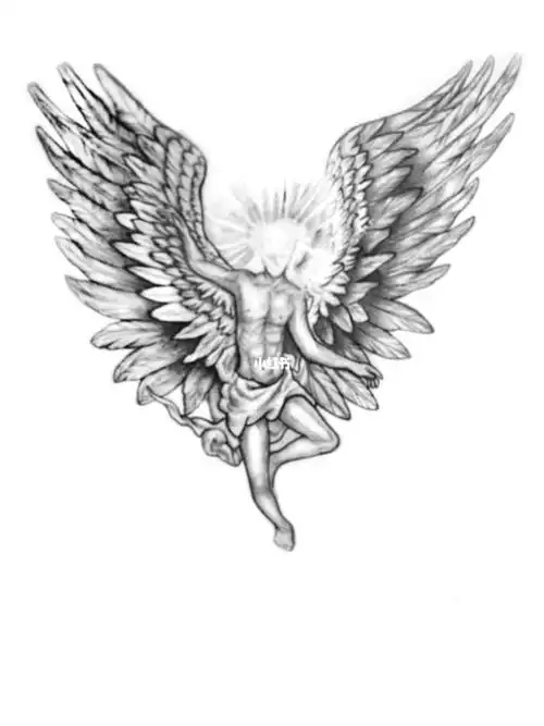 权志龙后颈天使手稿