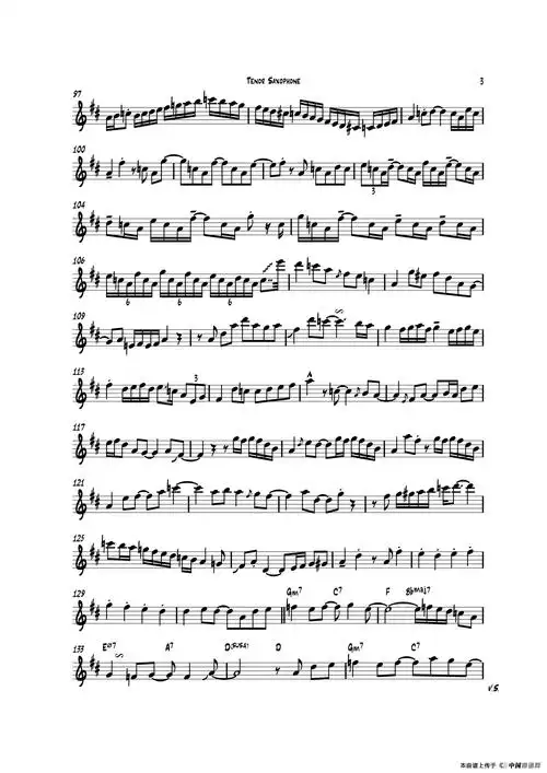 《sax-o-loco(次中音萨克斯)》 萨克斯谱