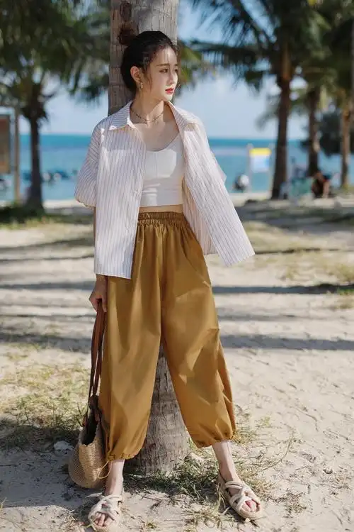 灯笼裤配什么上衣好看(大火的灯笼裤舒适穿搭图片推荐)-飞翔百科