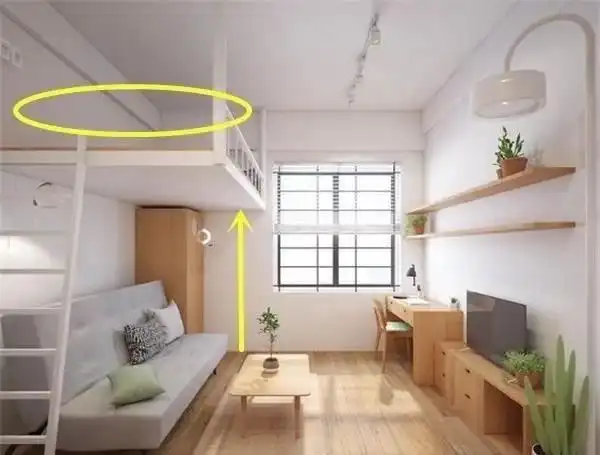 一居室卧室不够用?客厅悬空改张床,一居也可感受两居舒适体验!