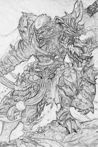 简笔画 手绘 素描 线稿 225300lol的剑圣铅笔画lol剑圣简笔画