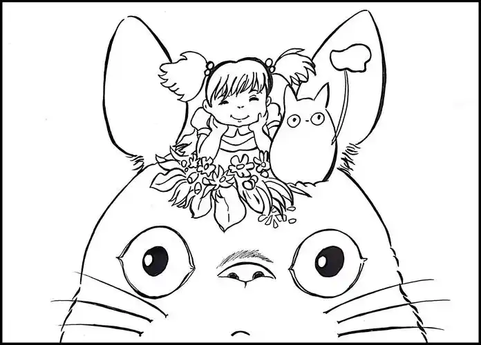 宫崎骏王国龙猫大龙猫和小梅超详细零基础马克笔手绘教程