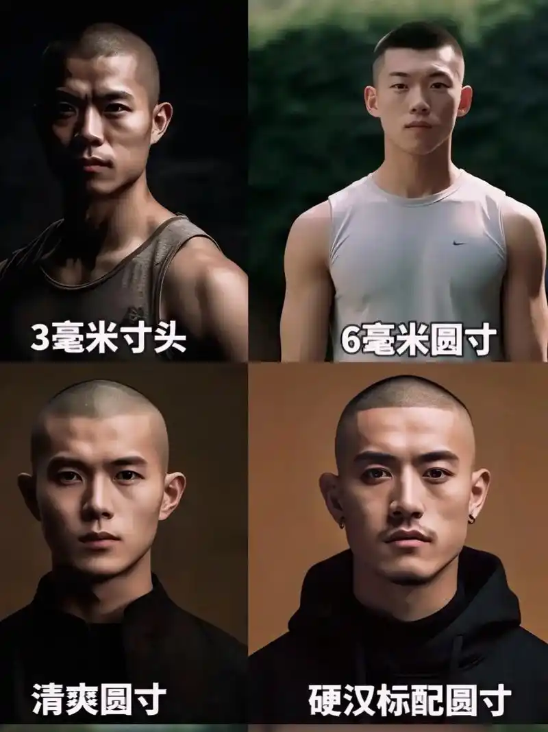 今天带来一组硬汉发型7015#寸头#美式圆寸#男士短发#男士理发