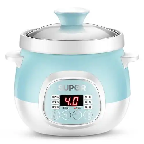 苏泊尔 dg15yc18迷你电炖锅煮粥煲汤锅白瓷炖锅1.5升智能电煮锅