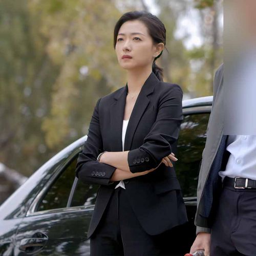 明星万茜同西装正装女职业套装小个子面试工作服两件件套西装