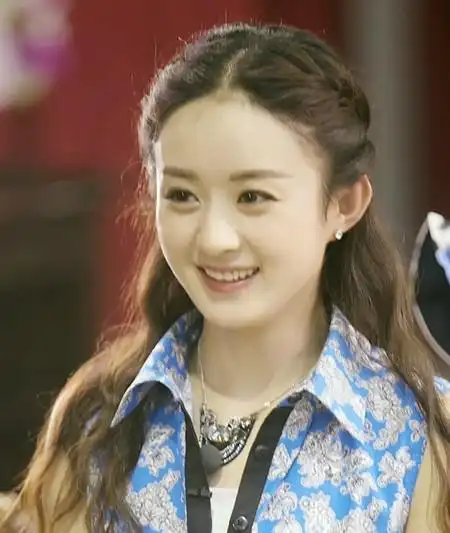 圆脸界颜值担当赵丽颖甜美公主编发怎么弄片