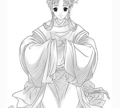 漫画人物简笔画古装 漫画人物简笔画古装男