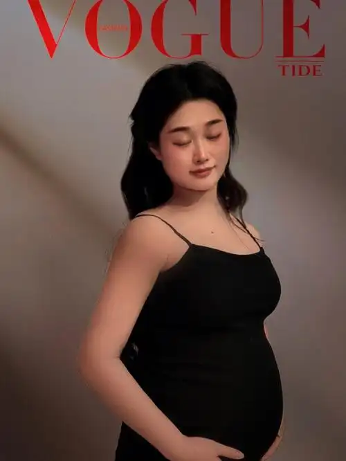 孕23w的大肚婆自拍孕妇照