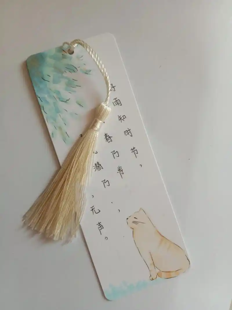 古诗书签92 马克笔小猫咪书签93