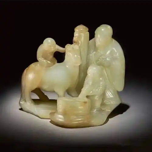 2020纽约苏富比古玉拍卖成交价1160万黄玉雕瑞兽500万玉马首