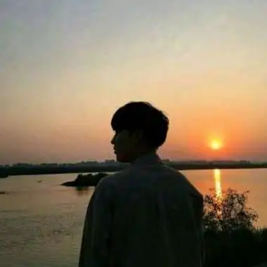 夕阳情侣头像一左一右