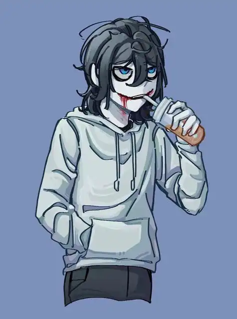 jeff the killercreepypastahomicidal liu绘画摸鱼同人二创写作16读