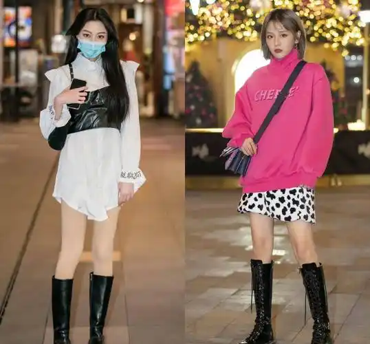 长靴在夏季也能穿虽然看着有点捂脚但时尚感真挺强的