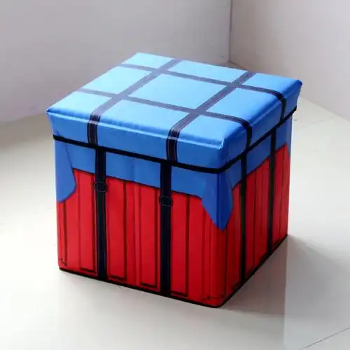 厂家直供大号绝地求生空投箱 吃鸡游戏38*38*38逼真版空投收纳凳