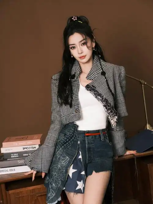 angelababy好薄的肚子##杨颖穿高定